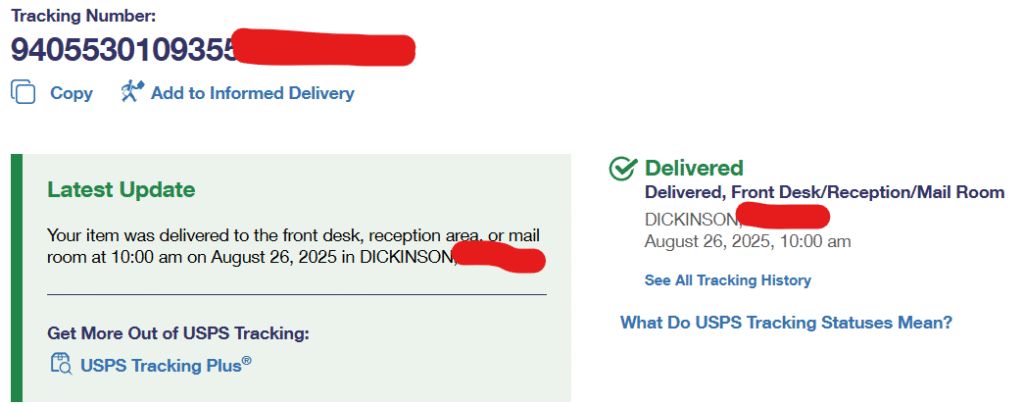 tracking 26 august